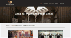 Desktop Screenshot of casasdeculturabanamex.com