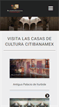 Mobile Screenshot of casasdeculturabanamex.com