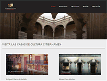 Tablet Screenshot of casasdeculturabanamex.com